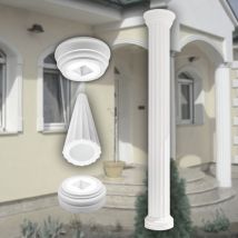 Säulen und Halbsäulen Fassade rund Set Auswahl 305mm LC102: Rund, Komplettset 3