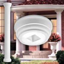 Säulen und Halbsäulen Fassade rund Set Auswahl 255mm LC101: Rund, Kapitell