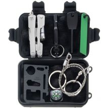 Iso Trade - safe Kit de survie 6 en 1 avec outil multifonctions et carte de survie 11 en 1