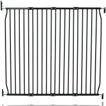 Safetots - Eco Screw Fit Baby Gate, Black, 130cm - 140cm, Stair Gate for Toddler and Baby, Screw Fit Safety Barrier