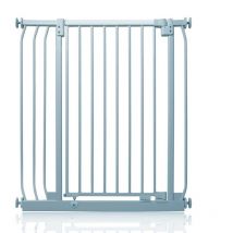 Safetots - Extra Tall Elite Safety Gate, 80cm - 89cm, Matt Grey, Extra Tall 96.8cm in Height, Pressure Fit Stair Gate