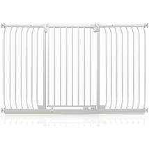 Safetots - Extra Tall Elite Safety Gate, 170cm - 179cm, Matt White, Extra Tall 96.8cm in Height, Pressure Fit Stair Gate
