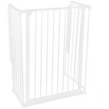 Safetots - Extra Tall Multi Panel Fire Surround, 51cm Deep x 72cm Wide, White, 105cm High, Baby and Toddler Fire Guard