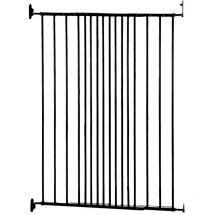 Babydan - Safetots Extra Tall Screw Fitted Baby Stair Gate, 62.5cm - 106.8cm, Black, 103.5cm in Height
