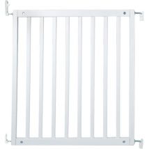 Safetots - Simply Secure Wooden Gate, 72cm - 79cm, White, Wooden Stair Gate, Screw Fit Baby Gate, Safety Barrier
