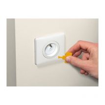 Lot de 12 cache-prises avec clés - Safety 1st