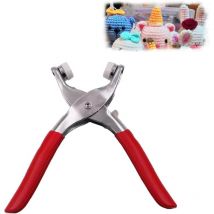 Safety Eye Pliers, Safety Eye Snapper Tool, Eye Snapper Crochet Tool, Metal Snaps or Clamping Pliers for Stuffed Animal Eyes Making,Safety Eyes
