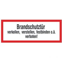 SafetyMarking Brandschutzschild Folie B297xH105 mm Brandschutztür verkeilen langnachleuchtend