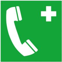 Fp - Safetymarking Fluchtwegschild Alu B200xh200 Mm Notruftelefon Langnachleuchtend
