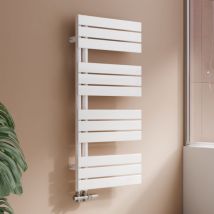 Badheizkörper Handtuchheizkörper Flach Paneel Heizkörper für Bad Seitenanschlusss Weiß 1041x500mm 529 Watt - S'afielina
