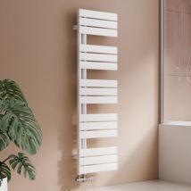 S'Afielina - Badheizkörper Handtuchheizkörper Flach Paneel Heizkörper Für Bad Seitenanschlusss Weiß 1320x400mm 570 Watt