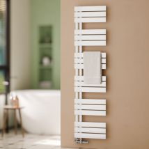 Badheizkörper Handtuchheizkörper Weiß Flach Paneel Seitenanschlusss Heizkörper für Bad 1599x400mm 684 Watt - S'afielina