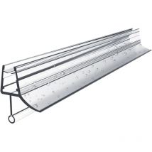 Joint de douche tubulaires translucides à petites bulles rondes pour des épaisseurs de verre de 4 à 6 mm et des longueurs de 600 mm 2 pièces