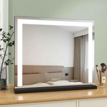 S'afielina - Hollywood Vanity Mirror with Lights, led Hollywood Mirror with Dimmable, Touch Screen Control, Dressing Table Mirror with Lights,