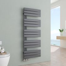 S'afielina - Sèche-serviettes eau chaude Radiateur eau chaude en acier Anthracite 1320x500mm 661 Watt