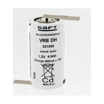 Saft 1.2V 4.5Ah vre dh NiCd 792197 - vainas de soldadura opuestas