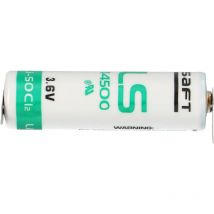 Saft Lithium 3,6V Batterie LS14500-3PF AA - pin ++/-