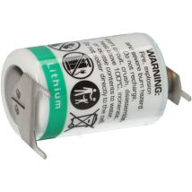 Lithium 3,6V LS14250-3PF Batterie 1/2AA Zelle pin +/- - - Saft