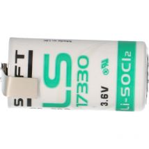 Lithium LS-17330 3,6 v 2,1 Ah 2/3 a 7,65Wh mit z Lötfahne - Saft