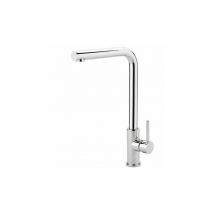 Ergo Lever Flat Spout Sink Mixer - Chrome - Chrome - Sagittarius