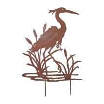 La Grande Prairie - Sagoma di ferro Airone azzurro 76 x 112 cm