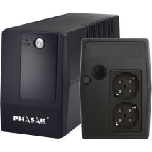 Phasak - Ph9406 - Alimentation Sans Interruption (600 Va, 2 X Schuko)