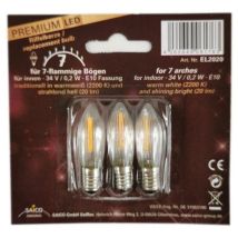 LED-Ersatzlampe E 10, 34 V, 0,2 W – 3er Blister – Hohe Lebensdauer – Umweltfreundlich – Saico