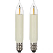 Saico Led-kleinschaftkerze Für 7-flammige Lichterbögen Warmweiß 2 Stück Winkelbeschlag