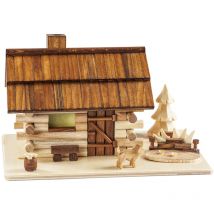 Saico Räucherfigur Garten-blockhaus Holz 18 Cm Natur/braun Räucherkerzen/-kegel