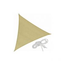 Garden Deluxe Collection - Sail de l'ombre triangulaire en polyester 185 gr 5x5x5 mètres positano Beige - Beige