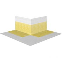 Dichtecke außen weiß-gelb Wandabdichtung - Sakret