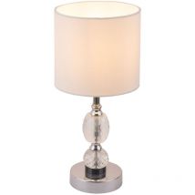 Globo - lámpara de mesa - Bronn - cromo - metal - ø 21cm - E14 -