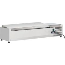 Saladette À Poser 6 X Gn 1/4 Avec Couvercle - L 1 400 X P 335 X H 281 Mm - 135 W / 230 V - Casselin