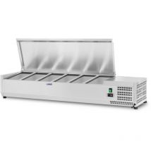 Saladette Table Comptoir Réfrigéré 50 l De +2 à +10 Degrés Celsius 5 Récipients