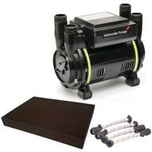 Salamander Pumps - Salamander CT50 Xtra Extra 1.5 Bar Twin Shower Pump+ Hoses + Anti Vibration Matt