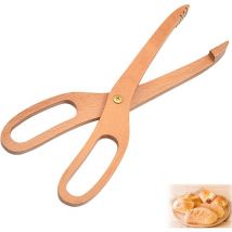 Salatzange, Brotzange, Salatzange Aus Holz, Geeignet Für Küche, Camping, Grillen, Buffet, Restaurant, Backen, Salatzange Aus Buche