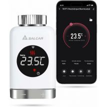 Salcar - Tete thermostatique radiateur,connectée programmable