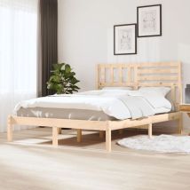 Furniture Limited - Cadre de lit sans matelas bois massif de pin