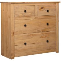 Prolenta Premium - Buffet Bahut Meuble de rangement Commode 80x40x83 cm Pin Gamme Panama 73219