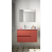 Salgar Noja Komplett-Set 850 2 Schubladen - Tür rechts Red Satin