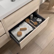 Salgar - Noja Unterschrank 800 2 Schubladen + Waschbecken Nature