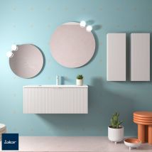 Salgar Waschtischunterschrank BIBA 1000 1 Metallschublade WHITE COTTON
