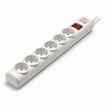 Salicru - ciabatta sps safe 5+ - 5 prese schuko + 2 porte usb 2.1a