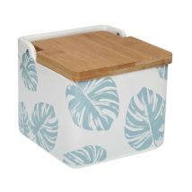 Salero Ceramica Shelly Azul 12,2x11,5x12,2 cm Versa
