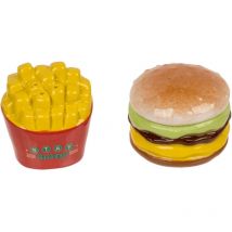 Salière et poivrière Burger et frites en céramique