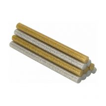 Barras de cola decoración y hobby Ø8x95mm purpurina dorado+plateado 430208 Salki
