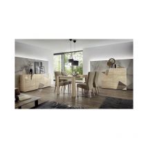 Azura Home Design - Salle à manger vittoria chêne Sonoma - avec