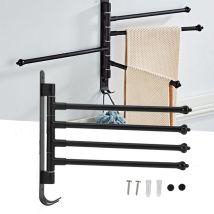 Salle de bain et wc Baignoire et accessoires Porte-serviette et patère de salle de bain Porte-serviette (89),Porte-serviettes pivotant en acier