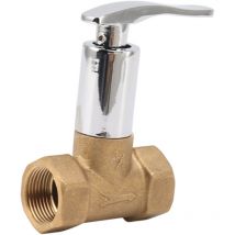 Rapanda - Salle de bain et wc Robinetterie Autres accessoires de robinetterie (4094),Vanne d'arrêt d'eau 3/4 pouces, en céramique dissimulée, en