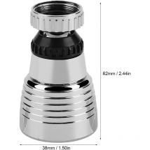 Rapanda - Salle de bain et WC,Tête de pulvérisation 360°Swivel 3Colors Temperature Controlled led Light Kitchen Sink Faucet Spray Head Sprayer